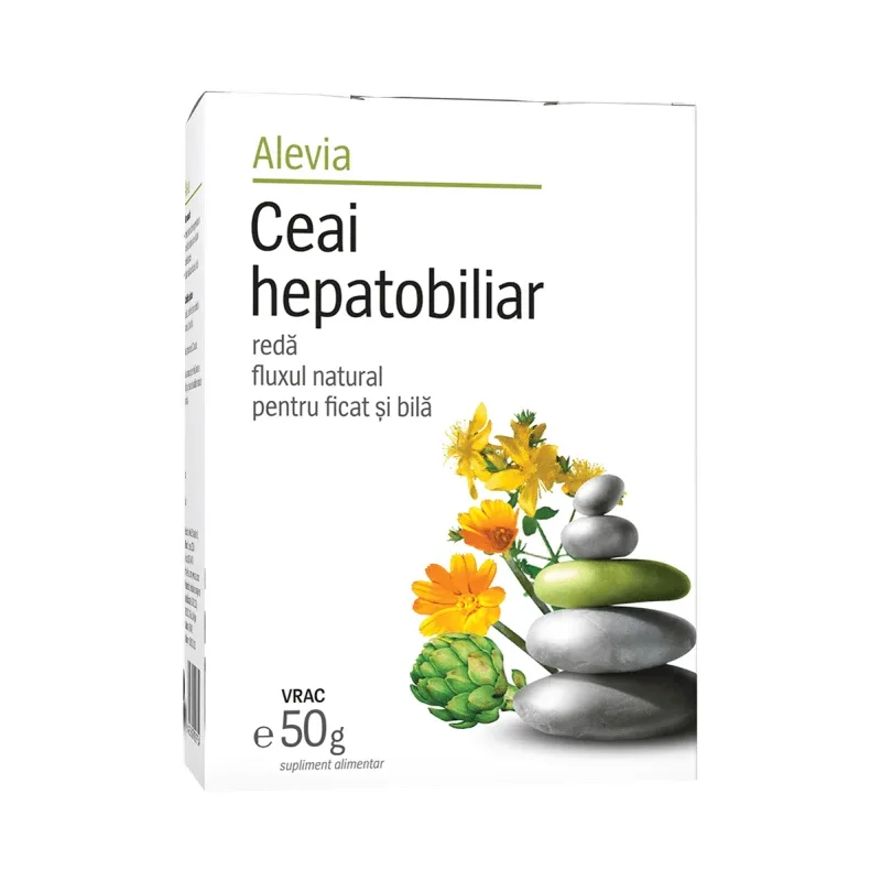 Ceai medicinal hepatobiliar, 50 g, Alevia — preț și oferte