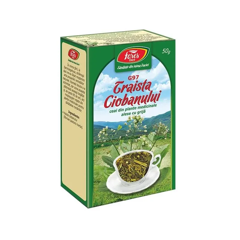 Ceai Traista Ciobanului iarbă G97, 50 g, Fares — preț și oferte