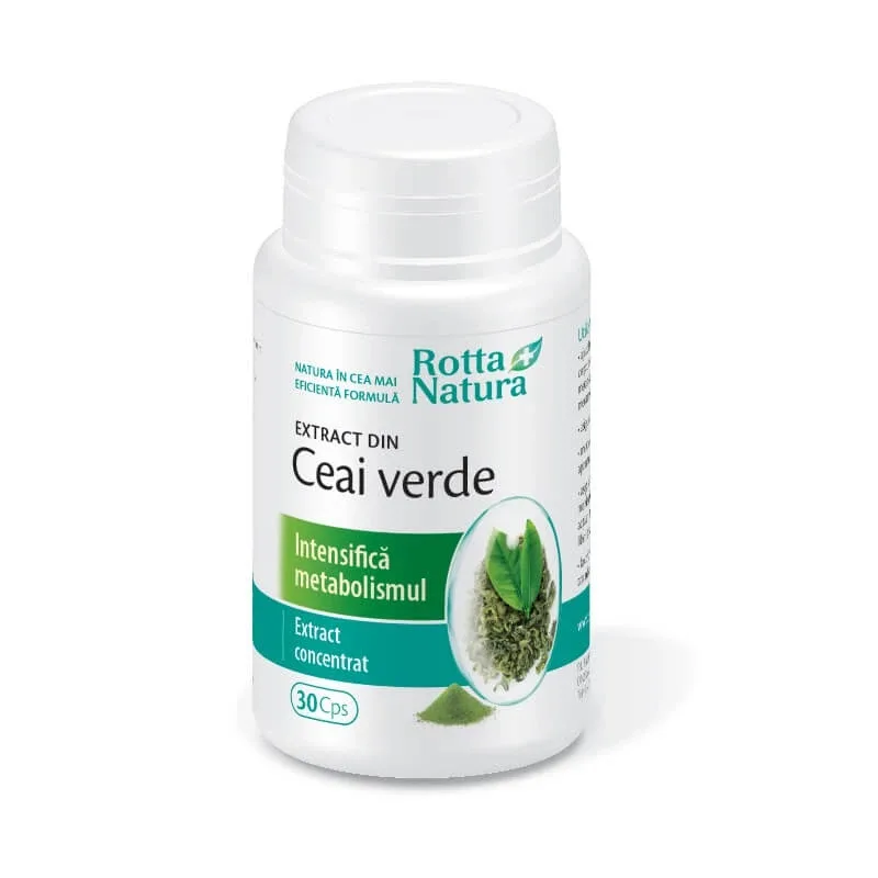 Ceai verde, 30 capsule, Rotta Natura — preț și oferte