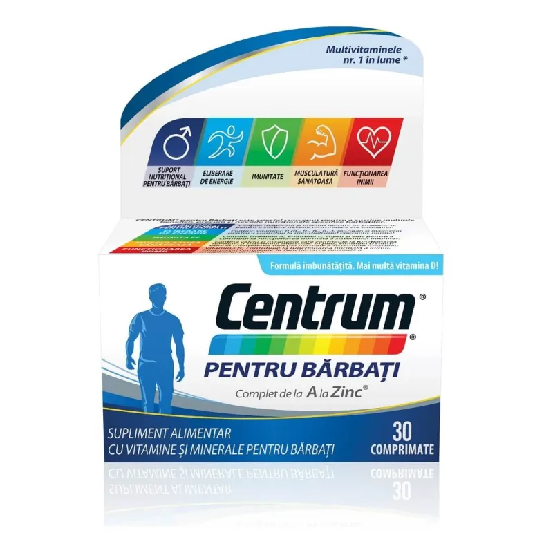 Centrum Men A la Z pentru bărbați formula îmbunătățită, 30 comprimate, Gsk — preț și oferte