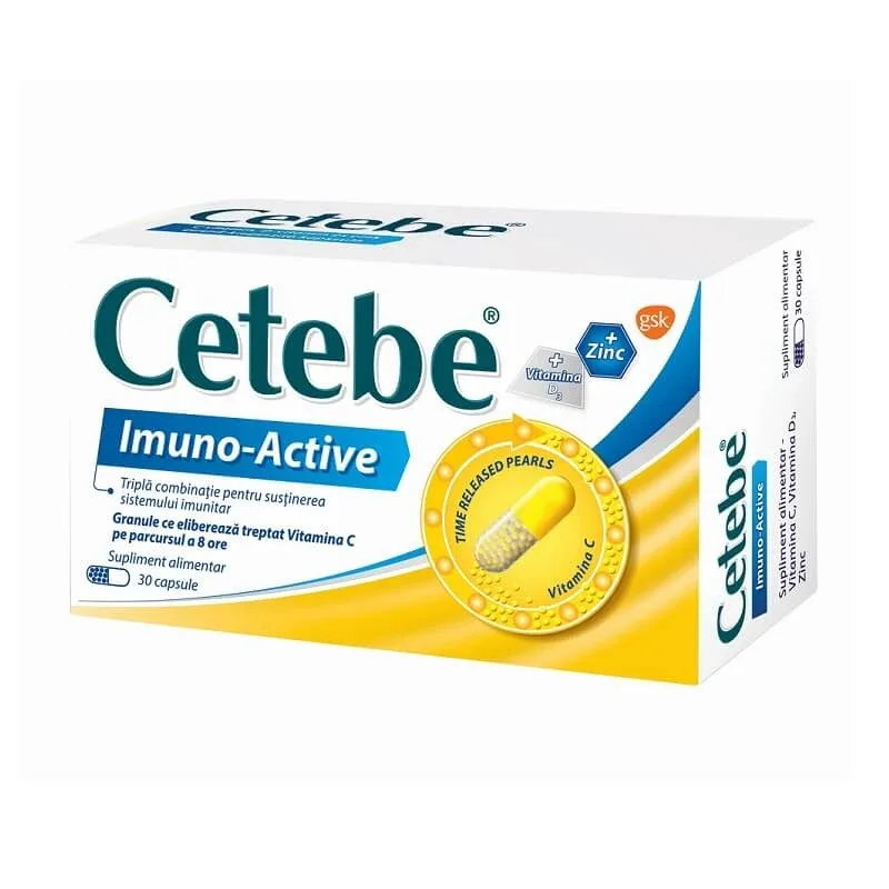 Cetebe Imuno-Active, 30 capsule, Gsk HALEON — preț și oferte