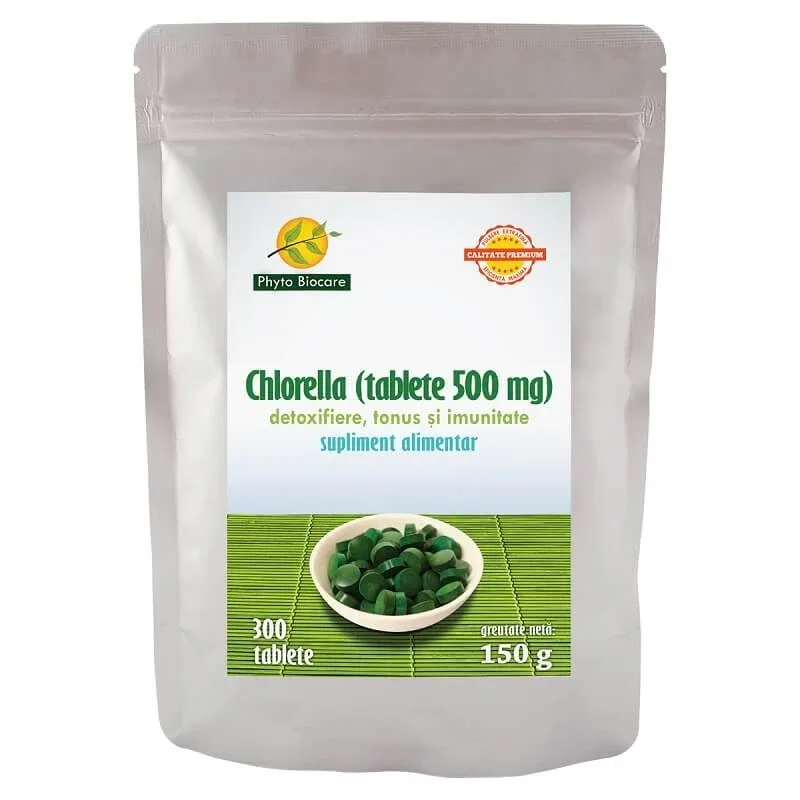 Chlorella 500 mg, 300 tablete, Phyto Biocare — preț și oferte