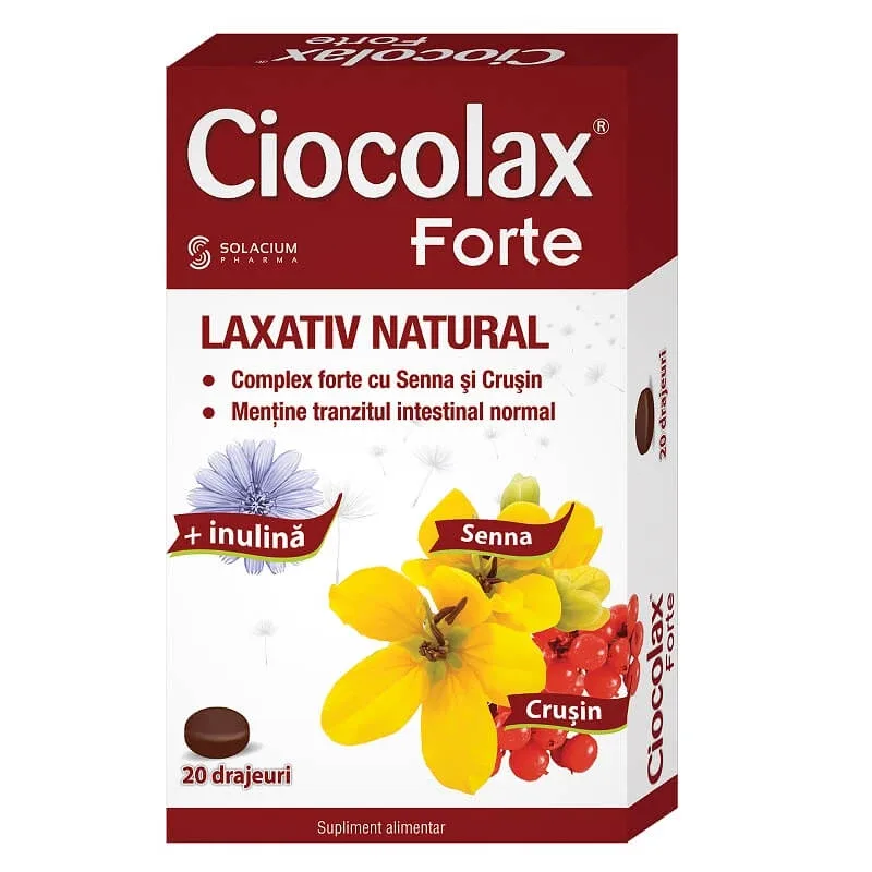 Ciocolax Forte, 20 drajeuri, Solacium Pharma — preț și oferte