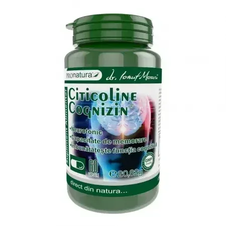 Citicoline Cognizin 270mg, 60 capsule, Pro Natura — preț și oferte