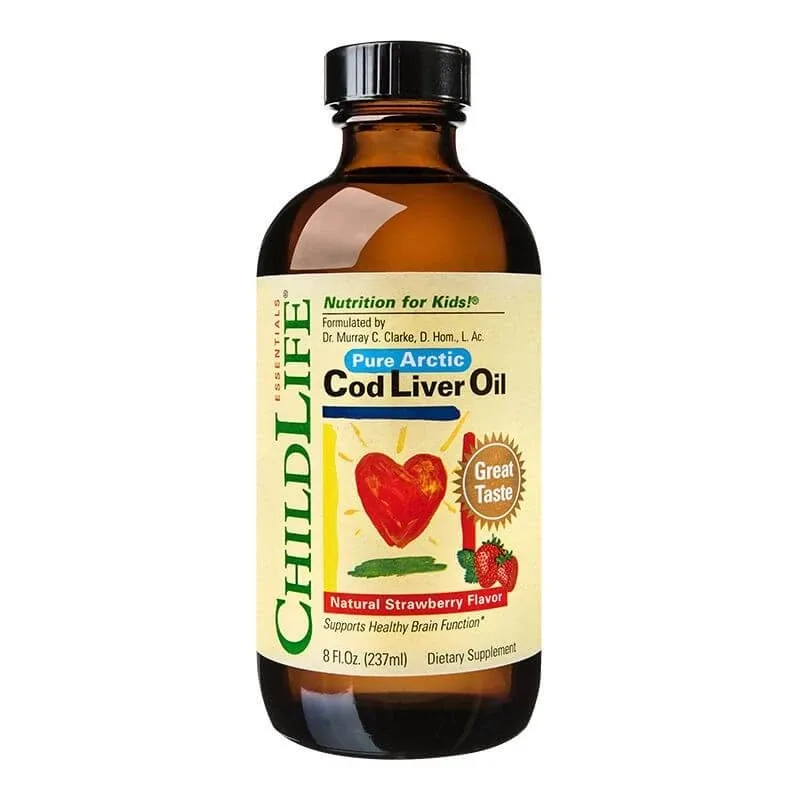 Ulei de ficat de cod Childlife Essentials, 237 ml, Secom — preț și oferte