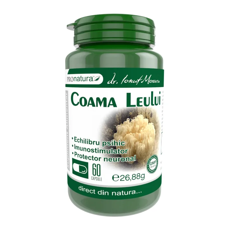 Coama Leului, 60 capsule, Pro Natura — preț și oferte