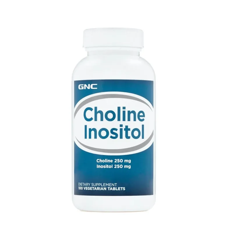 Colina 250 mg si Inozitol 250 mg (012767), 100 tablete, GNC — preț și oferte