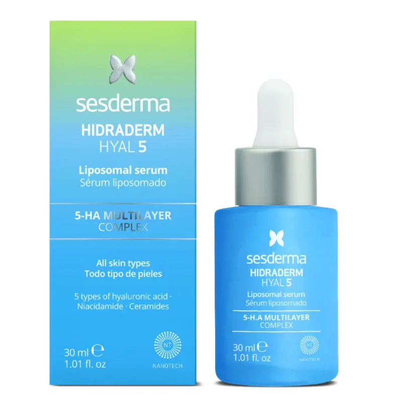 Ser lipozomal ultra-hidratant cu 5 tipuri de acid hialuronic Hidraderm, 30 ml, Sesderma — preț și oferte