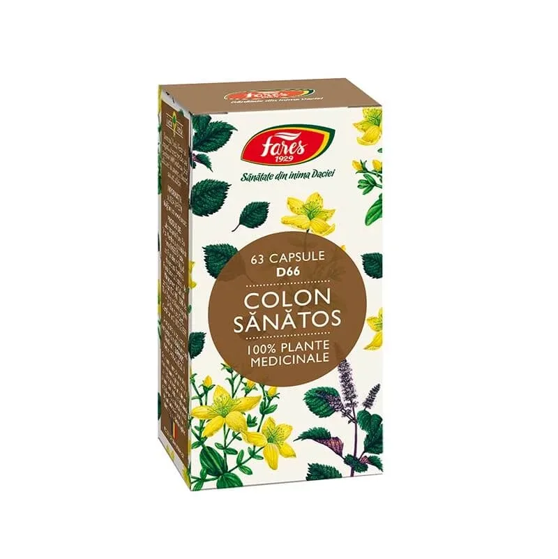 Colon Sanatos, D66, 63 capsules, Fares — preț și oferte