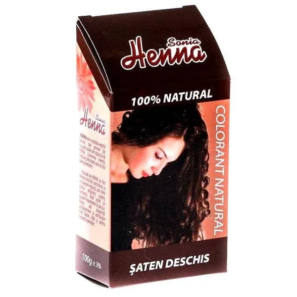 Colorant natural Sonia Henna saten deschis, 100 g, Kian Cosmetics — preț și oferte