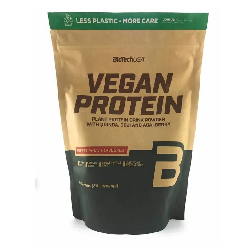 Complex proteic Vegan Protein, 500 g, BioTech USA — preț și oferte