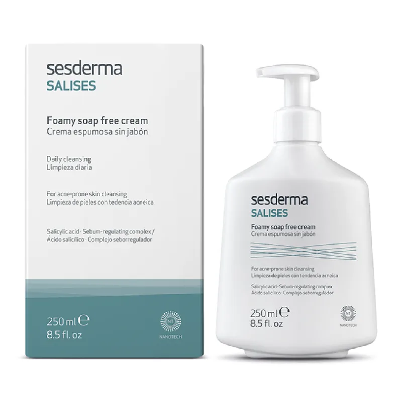 Crema de curatare fara sapun, pentru reglare sebum Salises, 250 ml, Sesderma — preț și oferte