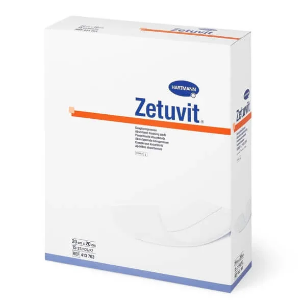 Comprese absorbante Zetuvit, 20x20 cm (413703), 15 bucăți, Hartmann — preț și oferte