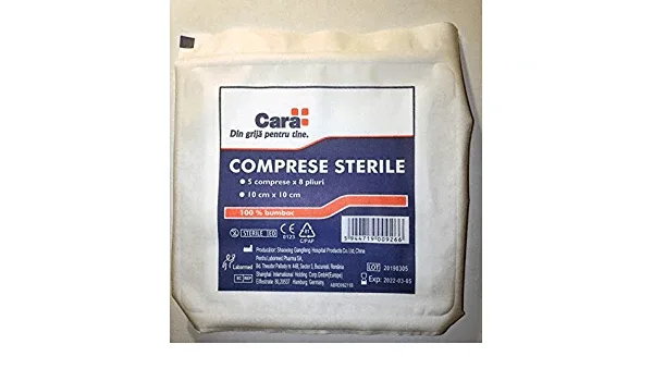 Comprese sterile, Cara, 10x10 cm,  1 buc Labormed — preț și oferte