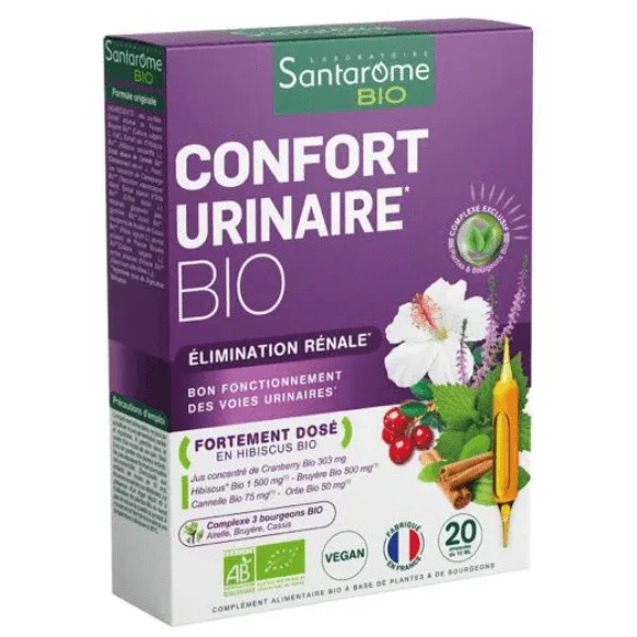 Confort Urinaire Bio, 20 x 10 ml, Santarome  — preț și oferte