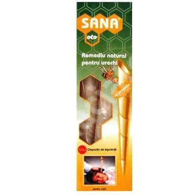 Conuri  remediu natural pentru urechi copii, 2 bucati, Sana — preț și oferte