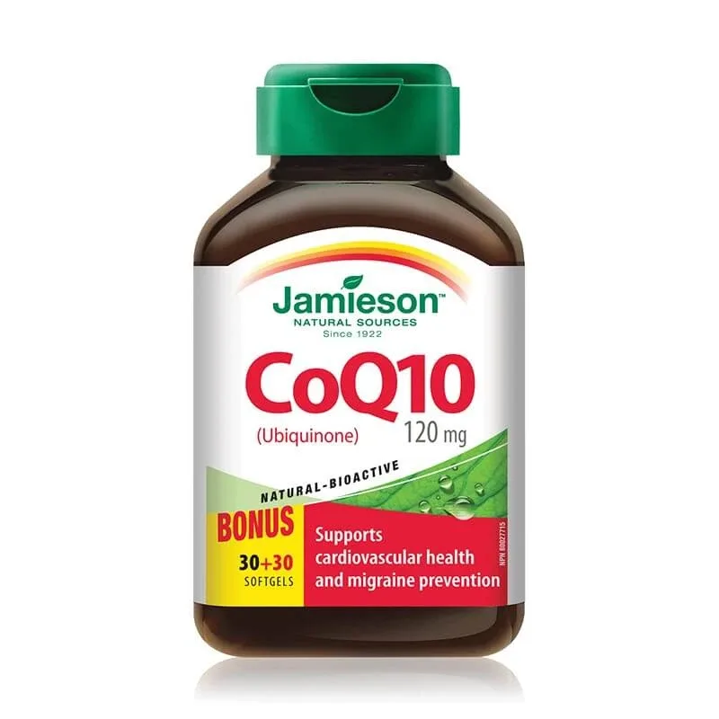 CoQ10 120mg, 30+30 capsule, Jamieson JAMIESON LABORATOIRES — preț și oferte