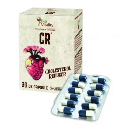 CR normalizeaza trigliceridele si colesterolul, 30 capsule, Bio Vitality — preț și oferte