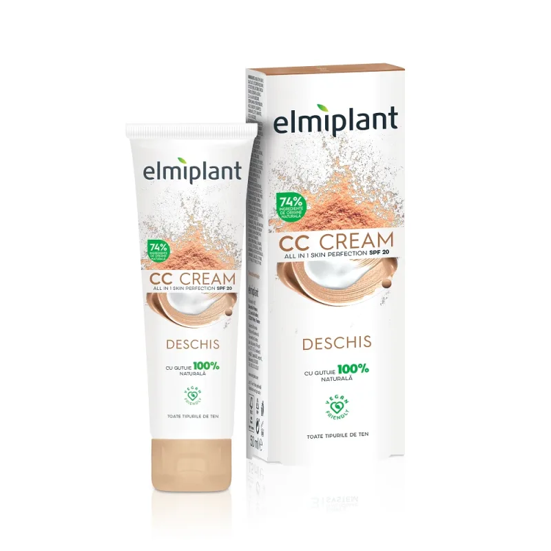 Cream CC Skin Moisture, nuanta deschisa, 50 ml, Elmiplant — preț și oferte