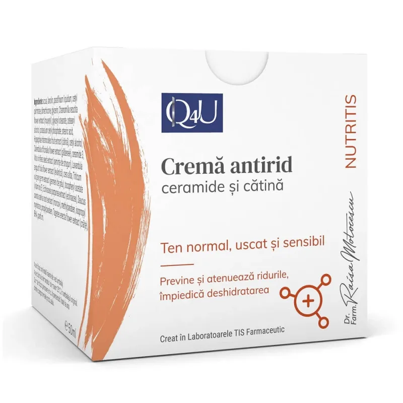 Cremă antirid cu ceramide Nutritis Q4U, 50 ml, Tis Farmaceutic — preț și oferte