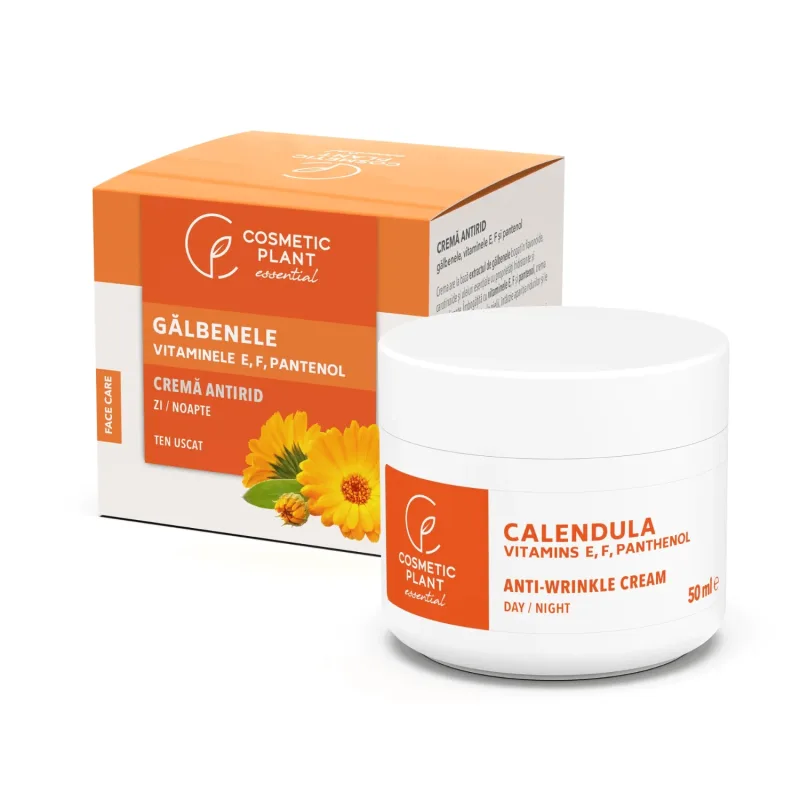 Crema antirid cu galbenele si vitaminele A, E, F si pantenol, 50 ml, Cosmetic Plant — preț și oferte
