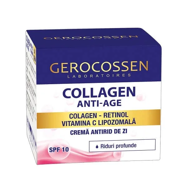 Crema antirid de zi riduri profunde Collagen Anti-Age, 50 ml, Gerocossen — preț și oferte
