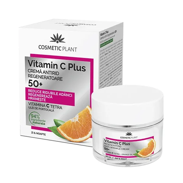 Crema antirid regeneratoare 50+ Vitamin C Plus, Cosmetic Plant — preț și oferte