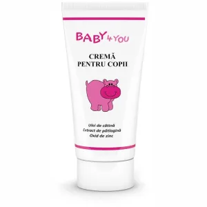 Crema Baby 4 You pentru copii cu ulei de cătină, 50 ml, Tis Farmaceutic