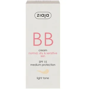 Crema BB cu SPF15 nuanta deschisa pentru ten normal uscat, 50 ml, Ziaja