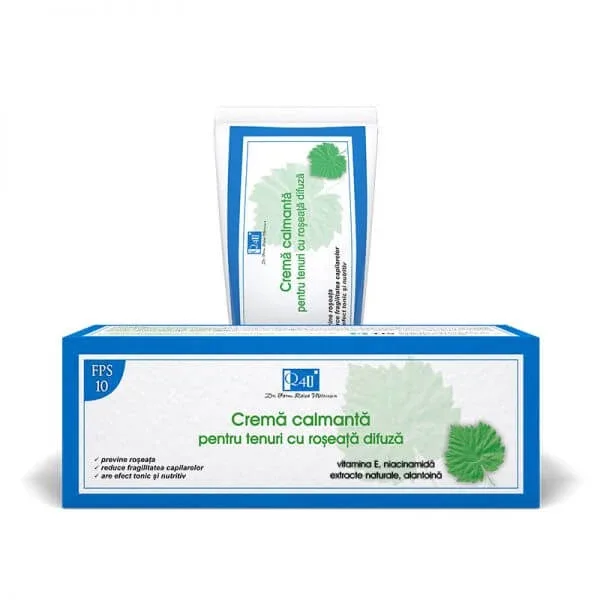 Crema calmanta pentru tenuri cu roseata difuza SPF 10 Q4U, 40 ml, Tis — preț și oferte
