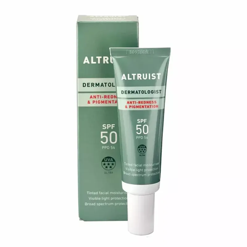 Cremă colorată anti-roșeață și anti-pete cu protecție solară SPF 50, 30 ml, Altruist  — preț și oferte
