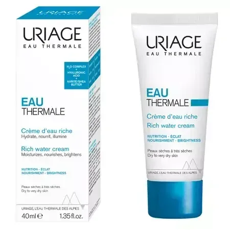 Cremă cu textura bogată pentru hidratarea tenului normal cu tendința de uscare, 40 ml, Uriage — preț și oferte