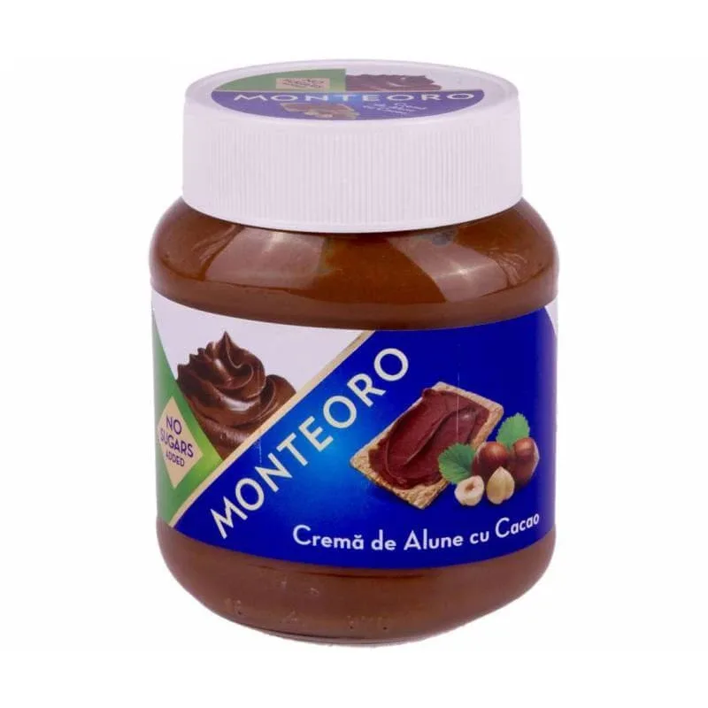 Cremă de alune cu cacao Monteoro, 350 g, Sly Nutritia — preț și oferte