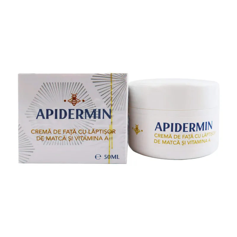 Cremă de față cu lăptișor de matcă Apidermin Lux, 50 ml, Complex Apicol Veceslav — preț și oferte