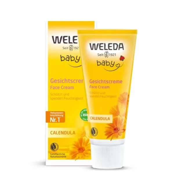 Crema de fata hidratanta cu galbenele Baby, 50 ml, Weleda — preț și oferte