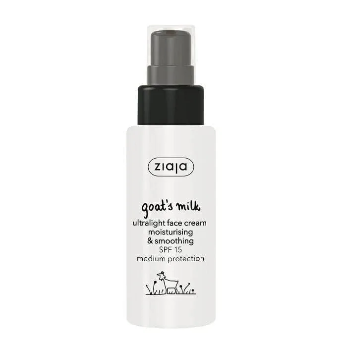 Crema de fata ultra light cu lapte de capra si SPF 15, 50 ml, Ziaja — preț și oferte