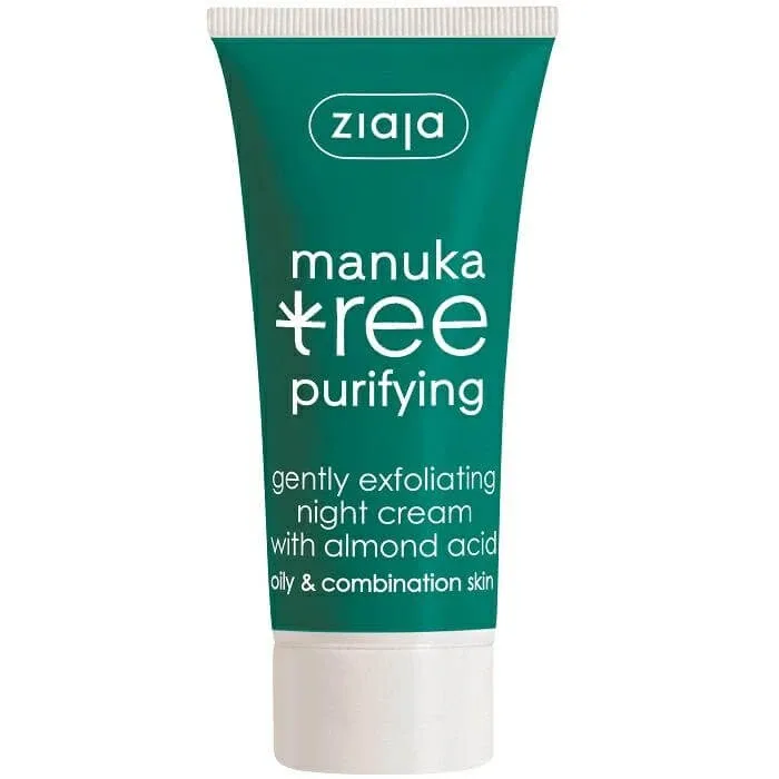 Crema de noapte exfoliere delicata manuka tree ten gras si mixt, 50 ml, Ziaja — preț și oferte