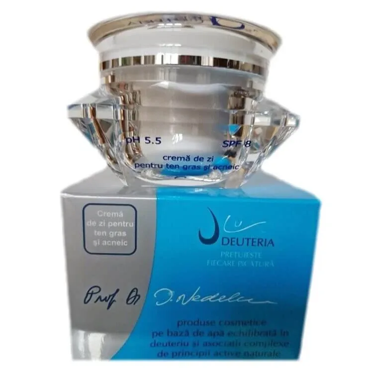 Crema de zi pentru ten gras si acneic, 50 ml, Deuteria Cosmetics — preț și oferte