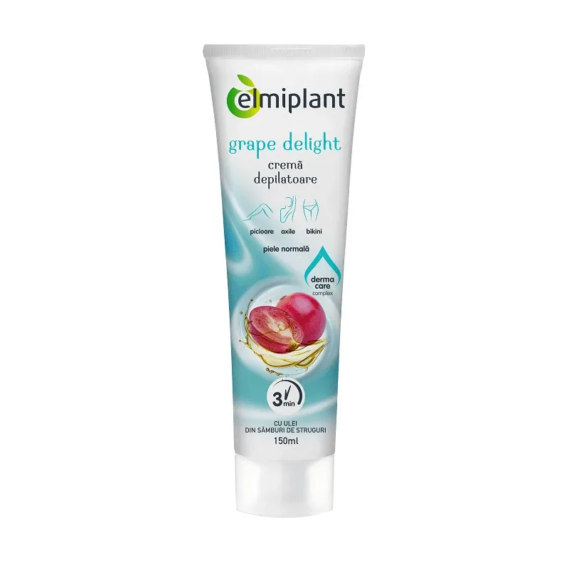 Crema depilatoare piele normala Grape Delight, 150 ml, Elmiplant — preț și oferte