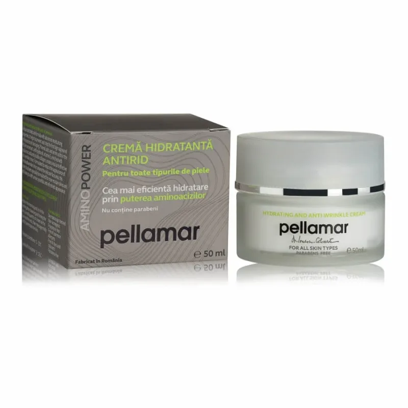 Crema hidratanta antirid pentru toate tipurile de piele AminoPower, 50 ml, Pellamar — preț și oferte