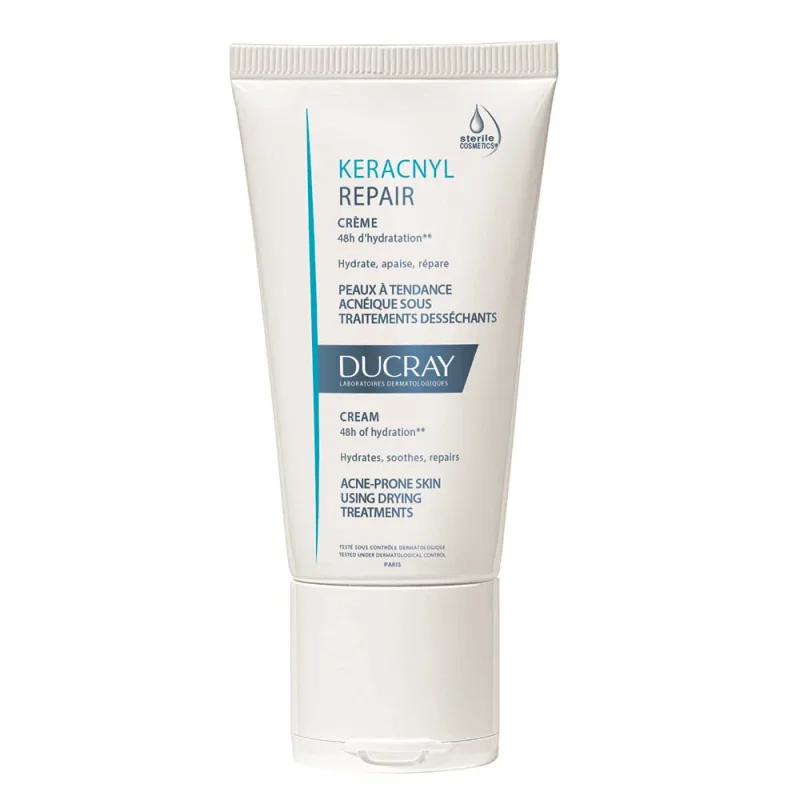Crema hidratanta anti-imperfectiuni pentru tenul cu tendinta acneica Keracnyl Repair, 50 ml, Ducray — preț și oferte