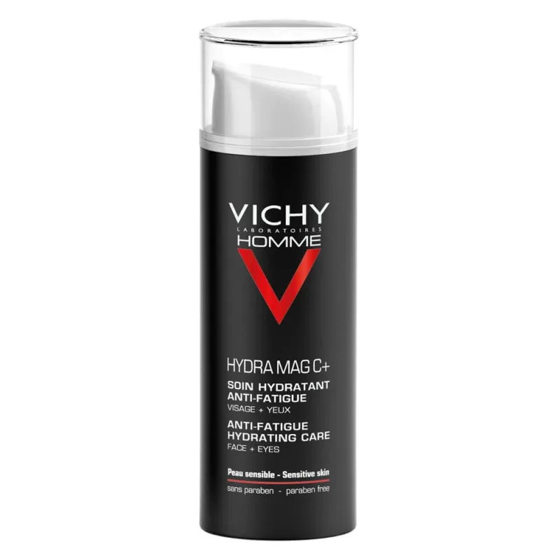 Vichy Homme Cremă hidratantă cu efect anti-oboseală pentru față și zona ochilor Hydra Mag C, 50 ml — preț și oferte