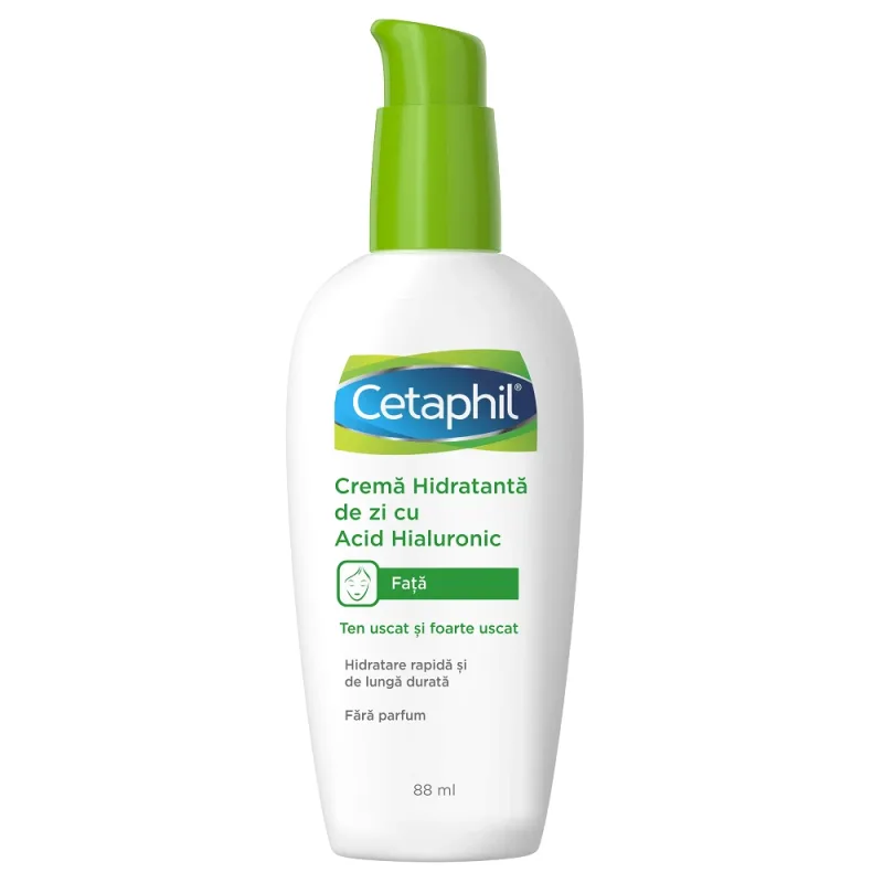 Cremă hidratantă de zi cu Acid Hialuronic Cetaphil, 88 ml, Galderma — preț și oferte