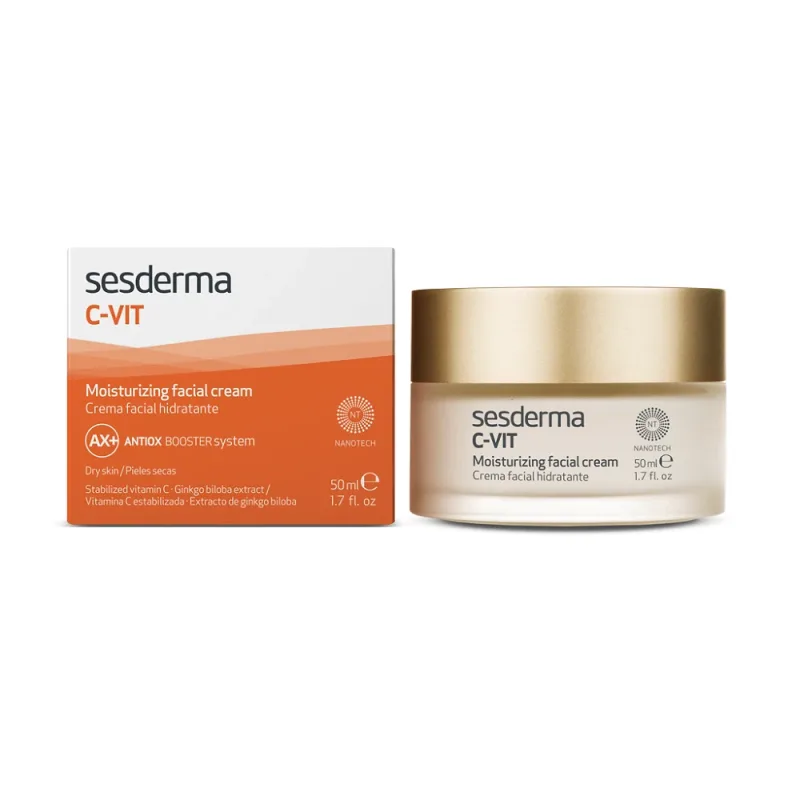 Sesderma C-Vit Crema hidratanta pentru ten uscat, 50 ml — preț și oferte
