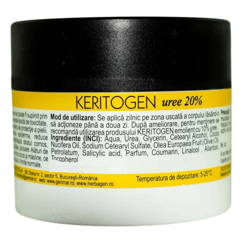 Crema hidratanta tegumente ingrosate cu uree 20%, 50 g, Genmar — preț și oferte