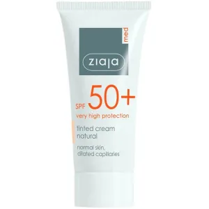 Crema nuantatoare pentru protectie solara ridicata SPF 50+, 50 ml, Nuanta Natural, Ziaja
