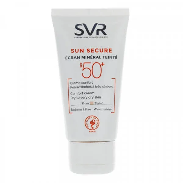 Crema nuantatoare pentru piele uscata si foarte uscata Sun Secure Ecran Mineral SPF 50+, 50 ml, SVR — preț și oferte