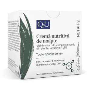 Cremă nutritivă pentru noapte Nutritis Q4U, 50 ml, Tis Farmaceutic