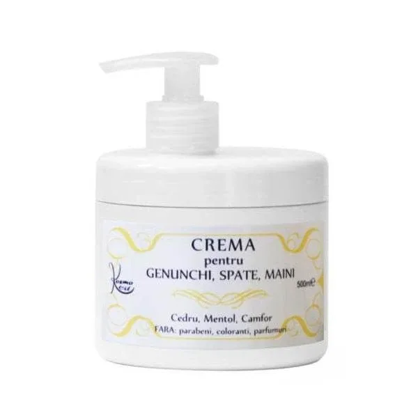 Crema pentru genunchi, spate si maini, 500 ml, Kosmo Line — preț și oferte