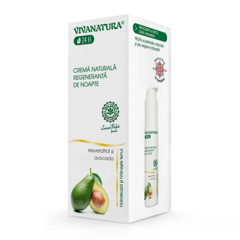 Crema regeneranta de noapte, 45 ml, Vivanatura — preț și oferte